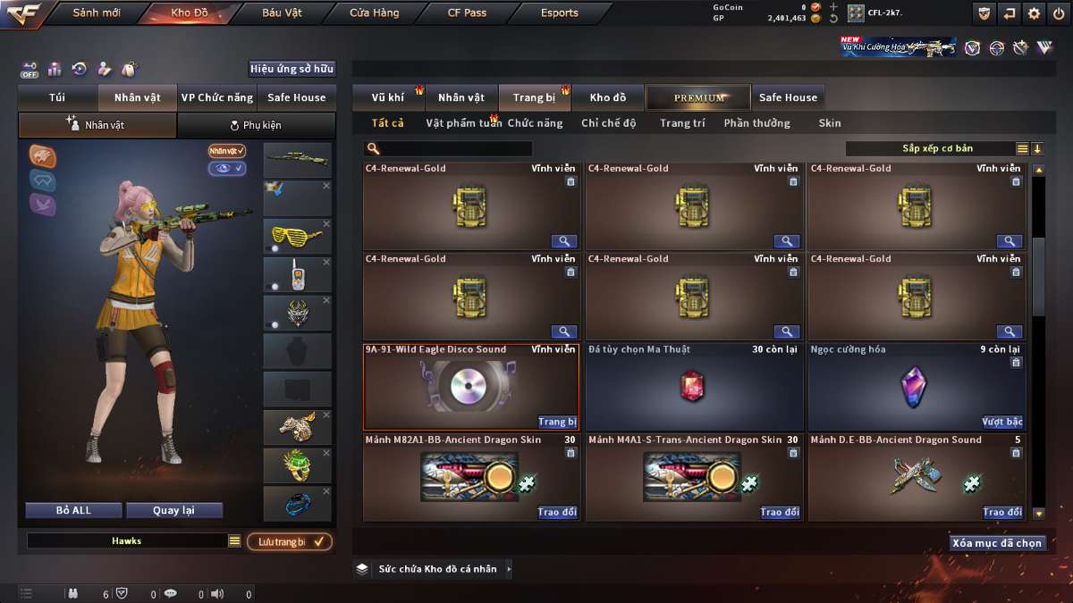 shop acc cf uy tin gia re